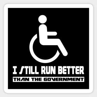 Wheelchair Disability Gift Funny Handicap Sticker